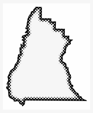 A Map Of Liberty With Dots Reversed Out Of A Black