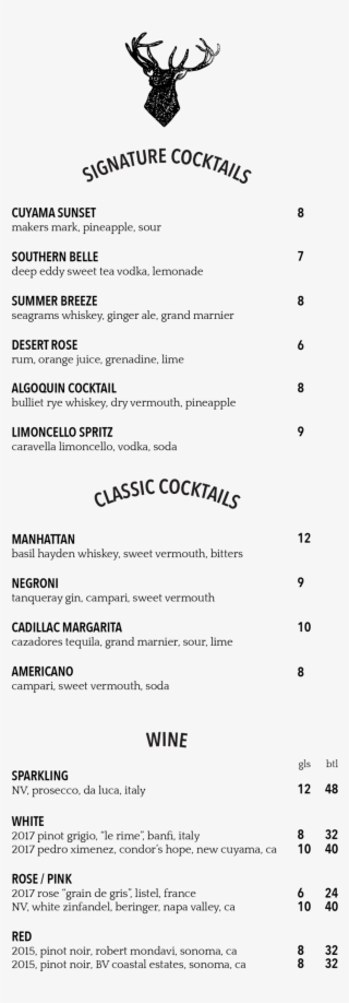 Bar Menu 01