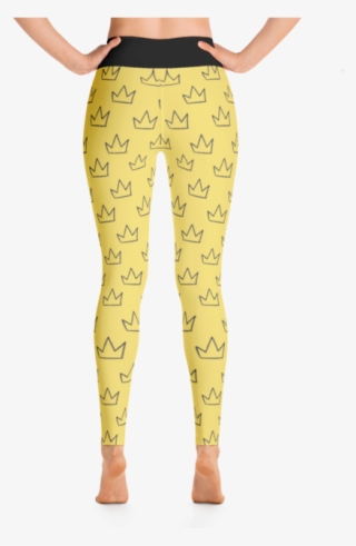 Basquiat Samo Crown Pattern High Waist Leggings