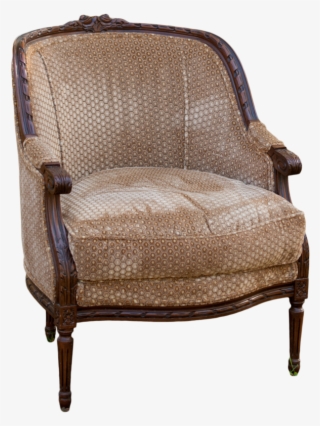Louis Xv Velvet Bergere Chair