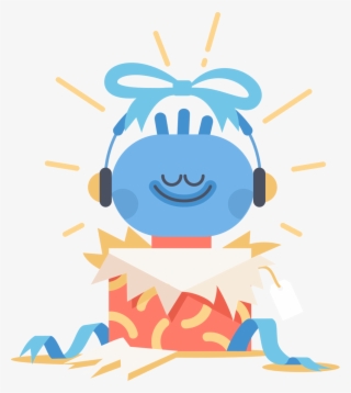 Character In Gift Box