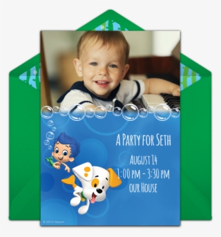 Bubble Guppies Photo Online Invitation