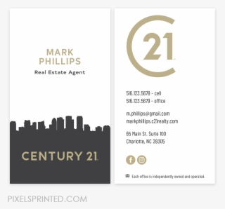 New Century 21 Logo Cards, Century 21 Business Cards,