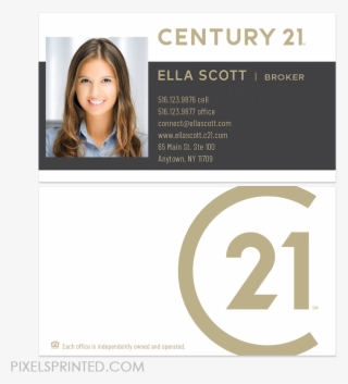 New Century 21 Logo Cards, Century 21 Business Cards,
