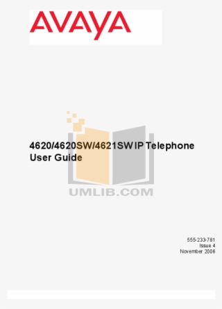 Pdf For Avaya Telephone 4620sw Manual