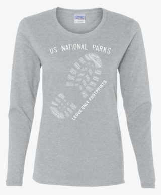 Women's National Park Boot Print Long Sleeve T-shirt