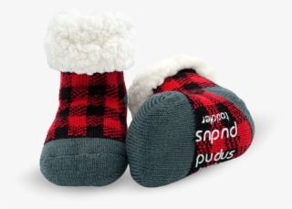 Pudus Unisex Classic Slipper Socks, Adult, Lumberjack