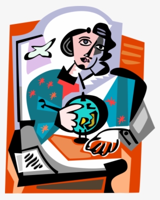 Vector Illustration Of International World Travel With