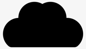 Simple Cloud Icon Silhouette - Cloud Clipart