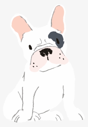 Hand-painted Cartoon Dog Dog Material - Bullet Journal For Dog Lovers White French Bulldog: