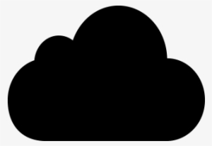 Black Cloud Icon Png Vector - Cloud Icon