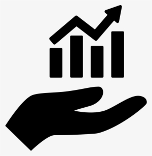 Hand Holding Up A Financial Graph Comments - Hand Holding Icon Png