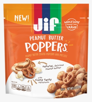 Jif Poppers™ Peanut Butter Coated Popcorn And Pretzels - Jif Power Ups Clusters