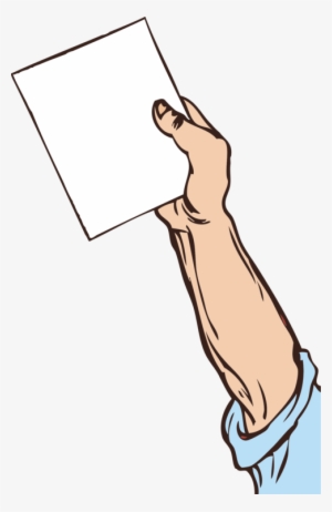 How To Set Use Hand Holding Paper Clipart