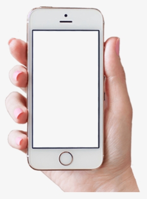 Hand Holding Phone Png Woman