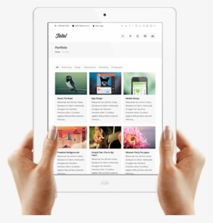 Related - Holding An Ipad Png