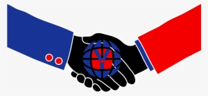 Jpg Black And White Library Image Hand Png Space Agency - Handshake Clip Art