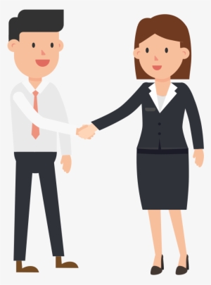 Open - Shake Hand Cartoon Gif