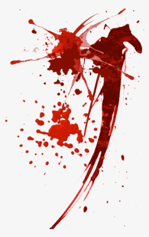 Raining-blood Watercolour, Blood, Pen And Wash, Watercolor - F*ck-a-doodle-doo Rectangle Magnet