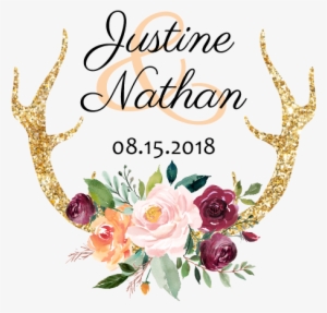 Floral Antlers - Personalised Tote Bag. Floral Tote Bag. Bridesmaid