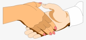 Hands - Shaking Hands Cartoon