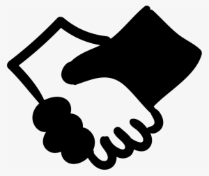 Shaking Hands - - Friendship Logo Black And White