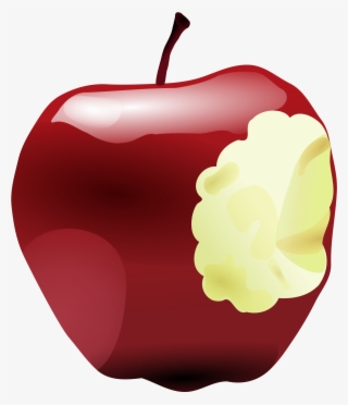 Glitter Clipart Apple - Bitten Apple