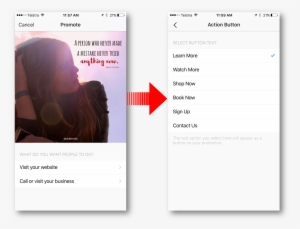 How To Create Instagram Ads Within The Instagram App - Instagram Book Now Button