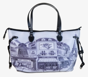 "never Full" Eiffel Tower Black Handbag - Re-marks Moulin Rouge 1000 Piece Puzzle