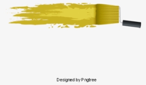 Orange Paint Brushes Paint Drops, Orange Vector, Paint - Paintbrush