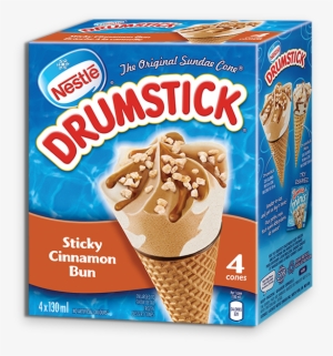 Drumstick Sticky Cinnamon Bun - Oreo Drumstick Ice Cream