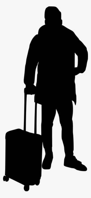 Free Download - People Luggage Png Silhouette