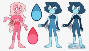 Pink & Blue Zircon Ft - Cartoon