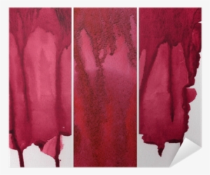 Set Of Red Watercolor Abstract Hand Painted Background - Watercolor Painting