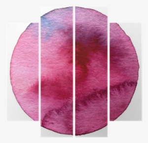 Abstract Circle Watercolor Painted Background Quadriptych - Lampshade