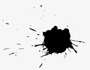 Black Splatter Paint Png For Kids - Portable Network Graphics