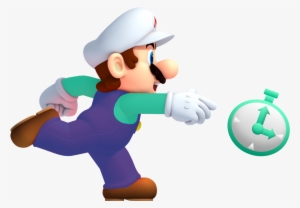 Stopwatch Mario - Super Mario Bros Png