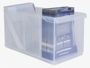Large Plastic Wide Shelf Bin W/ Dividers - Large 9.5" X 17.75" Plastic Wide Shelf Bin W/ Dividers