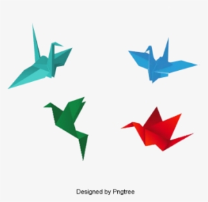 Color Paper Crane Creative Material Design, Color, - Color