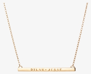 2" Skinny Tag Necklace - Necklace