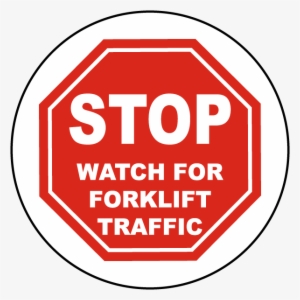 Stop Watch For Forklift Floor Sign - Stop Social Networking Square Car Magnet 3" X 3"