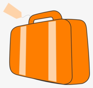 Clipart Free Luggage Clipart Suitcase Handle - Orange Suitcase Clipart