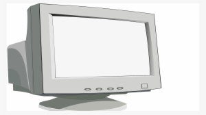 Old Crt Monitor With Knockout - Monitor Clipart Png