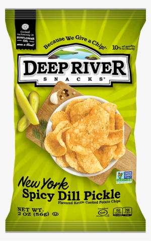 New York Spicy Dill Pickle Kettle Cooked Potato Chips