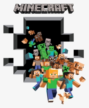 Minecraft Vinyl Wall Graphics Mining 2-pack Uk - Adesivo De Parede Minecraft