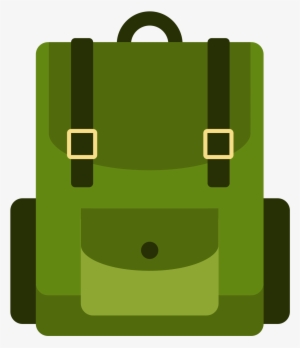 Open - Camping Bag Flat Icon