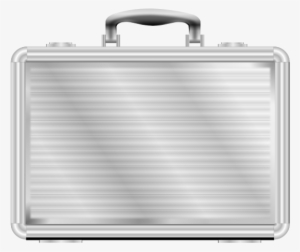 Business - Silver Briefcase Png