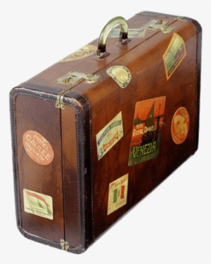Suitecase Vintage Stickers - Old Travel Bag Png