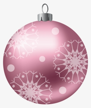 Christmas Ball Pink Png Clipart Image - Esferas Navideñas Png
