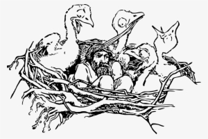 This Free Icons Png Design Of Man In A Bird's Nest